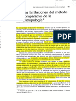 Boas - Las Limitaciones Del Metodo Comparativo de La Antropología