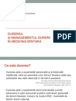 CURS-Durerea Si Managementul Durerii