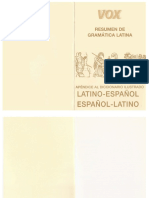 Gramatica Latina (Latin) (Resumen) - VOX PDF