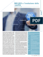 La Nuova ISO 9001-2015 e L'evoluzione Della Gestione Per La Qualità