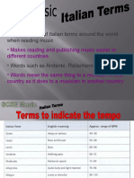 Universal Use of Italian Terms Around The World When Reading Music