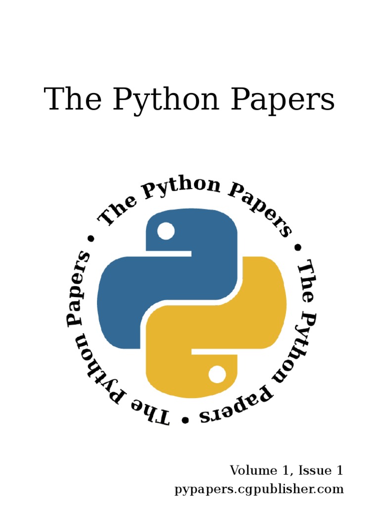 The Python Papers Volume 1, Issue 1 | PDF | Information Retrieval | Tag ...