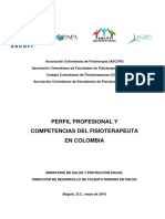 Perfil Profesional y Competencias Del Fisioterapeuta en Colombia