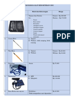 Daftar Harga Alat Kedokteran Gigi