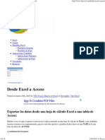 Desde Excel A Access - VBA Excel, Macros en Excel