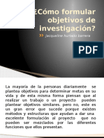 Cómo Formular Objetivos de Investigación