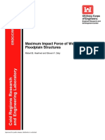 ERDC CRREL TR-02-2 Max Impact Force of Woody Debris On Floodplain Structures