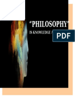 "Philosophy": Is Knowledge About Life