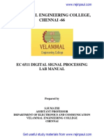 Ec 6511 Digital Signal Processing Lab Manual