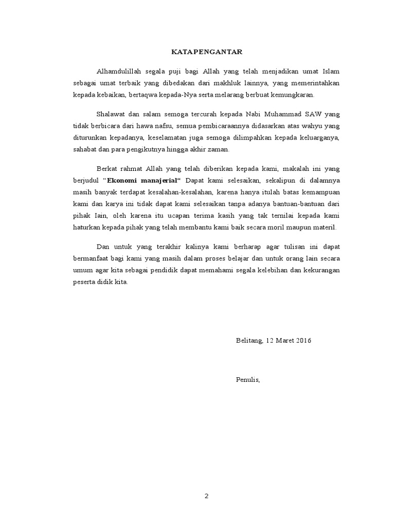 Makalah Ekonomi Manajerial Docx