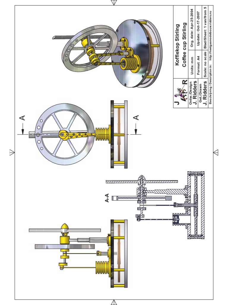 Stirling Coffee Cup - Jan Ridders New PDF | PDF | Rotating Machines ...