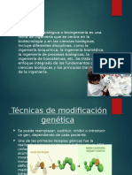 Biotecnologia aplicada en La Medicina