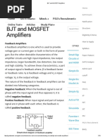 BJT and MOSFET Amplifiers PDF