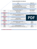 Teaching Assignments For English 2nd Sem 15-16