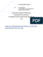 Analisis Perbandingan Algoritma Kriptografi Aes Dan Des New