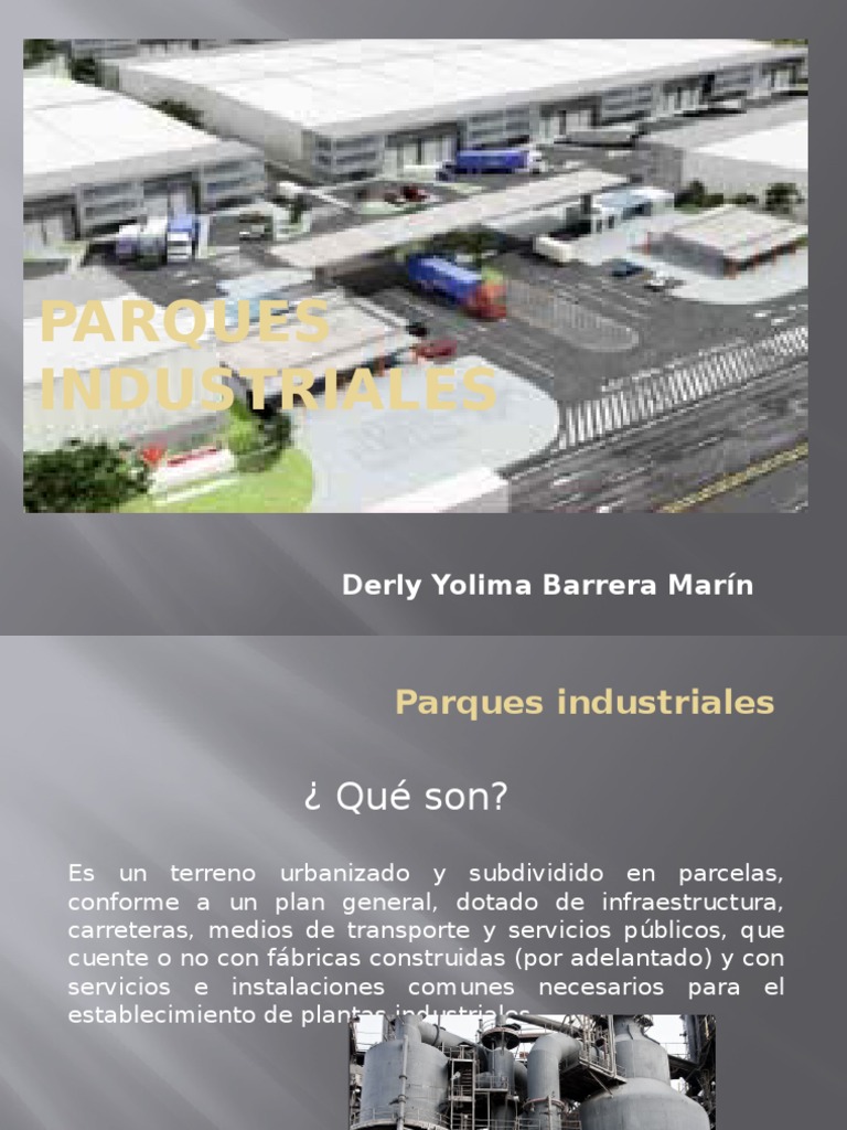 Diseño y Selección de Parques Industriales | PDF | Industrias | Economias