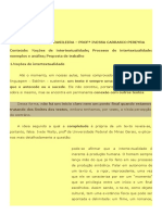 Aula de literatura brasileira: análise da intertextualidade em poemas sobre o exílio