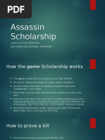 Senior Assassin Game Rules & Overview | PDF | Justice | Crime & Violence
