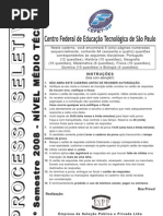 2008semestre1-ProvaTecnico
