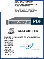 Amplificador Pk5000 Manual