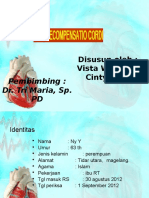 Disusun Oleh: Vista Winuring Cintyawati: Pembimbing: Dr. Tri Maria, Sp. PD