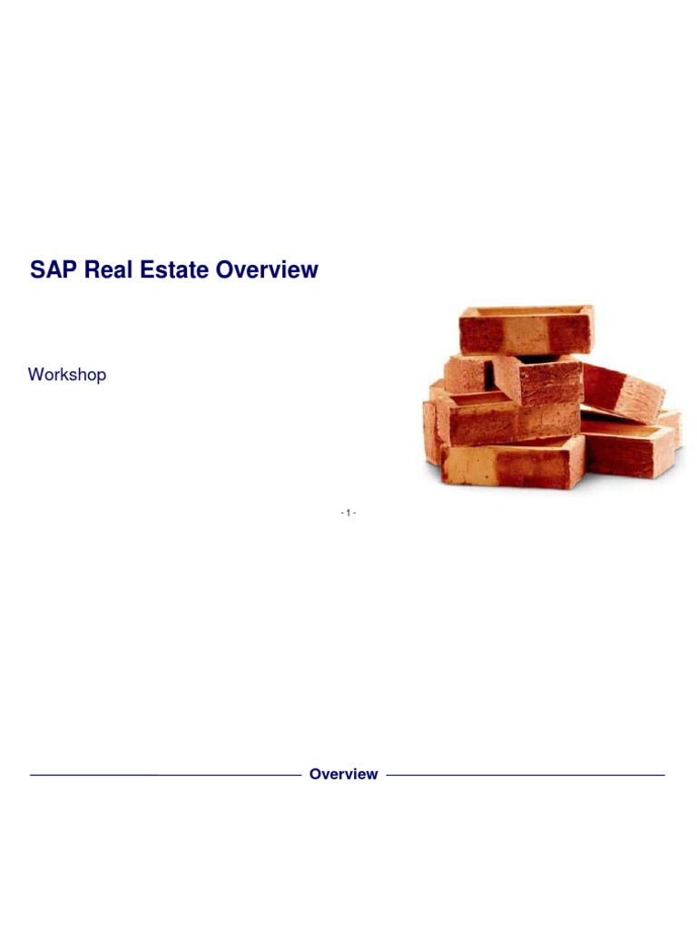 SAP Real Estate Management PDF Renting Lease