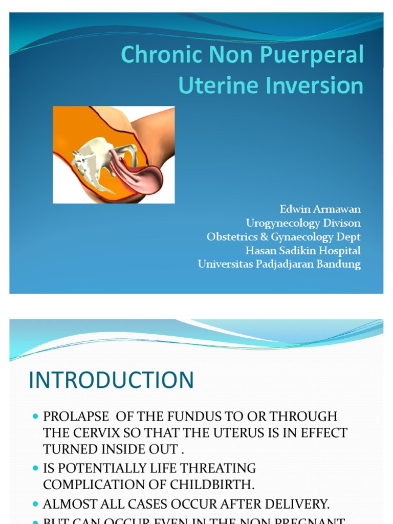 Uterine Inversion: Classification and Management | PDF | Uterus | Vagina