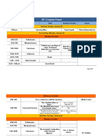 IEC Congress Proper Schedule Updated As of Jul 29