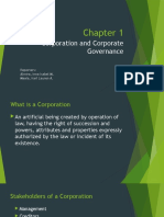 Corporation and Corporate Governance
