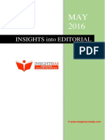 Insights Into Editorial May