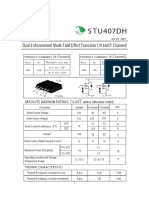 S T U407Dh: Dual E Nhancement Mode Field E Ffect Transistor (N and P C Hannel)