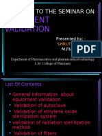 Equipment Validation