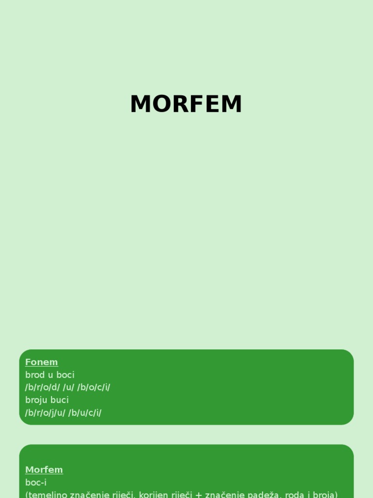 Morfem | PDF