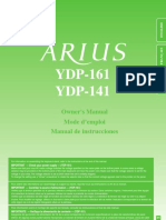 Manual Yamaha Arius Ypd 161