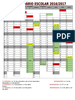 Calendário Escolar 2016-2017