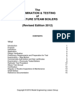 The Examination and Testing of Miniature Steam Boilers