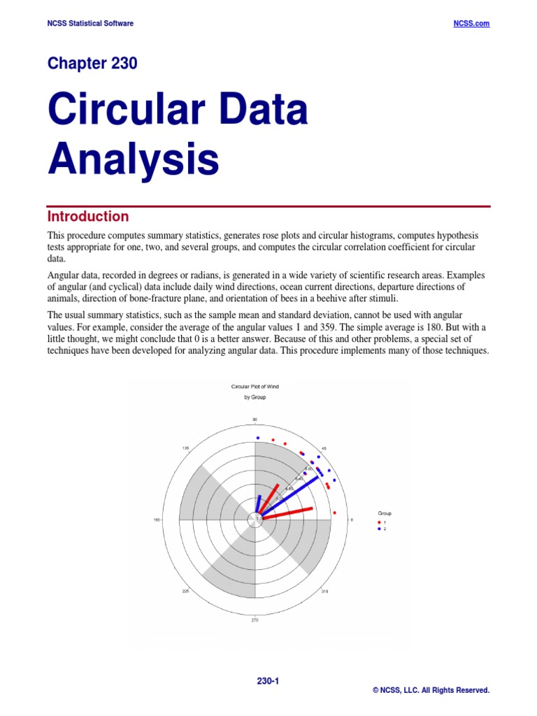 Circular Data Analysis Statistical Hypothesis Testing Skewness