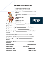Complete The Sentences About The Romans - Past Simple
