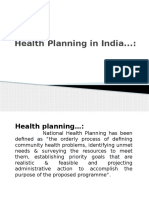 Health Planning in India