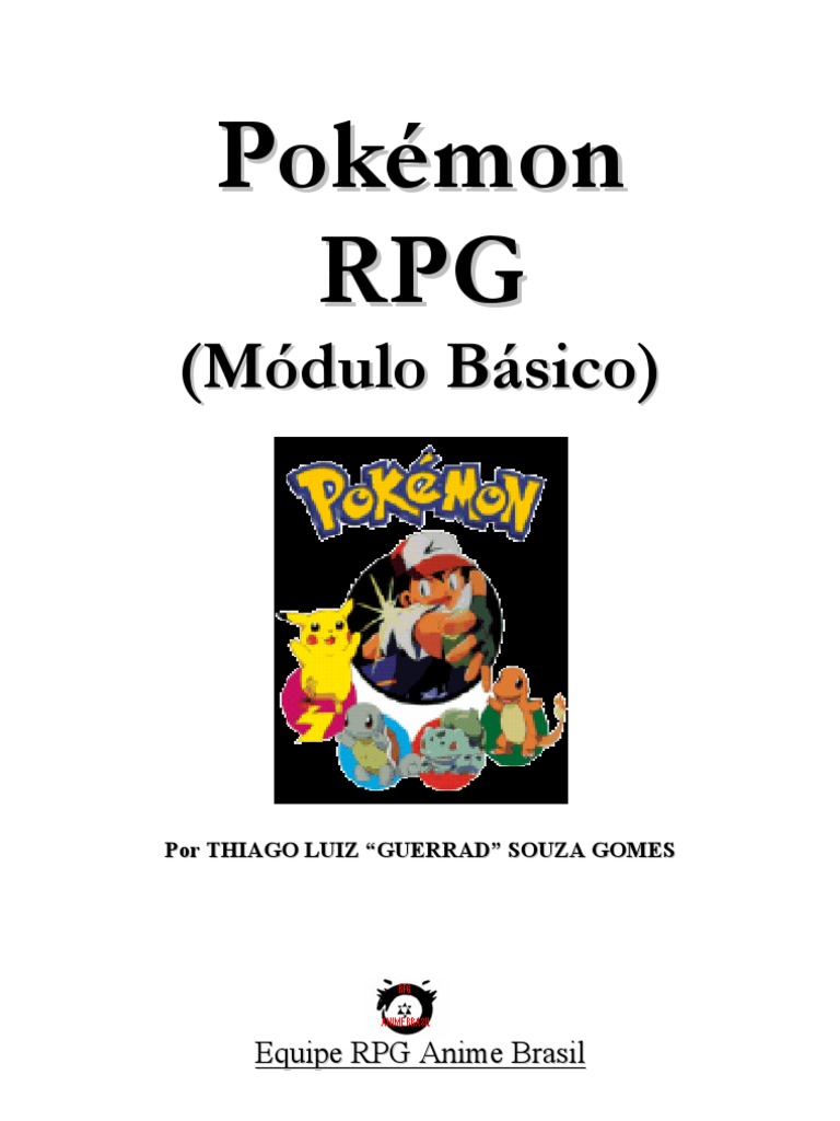 Pokémon RPG: Guia Completo e Regras | PDF | Pokémon | Jogos de RPG