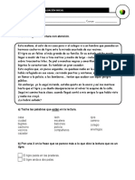 Evaluación Inicial Lengua 6º PDF