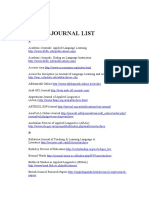 List of Free Ejournal