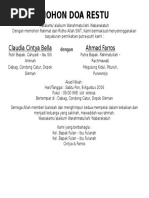 Berkat Syukuran Nikah 2 Kotak