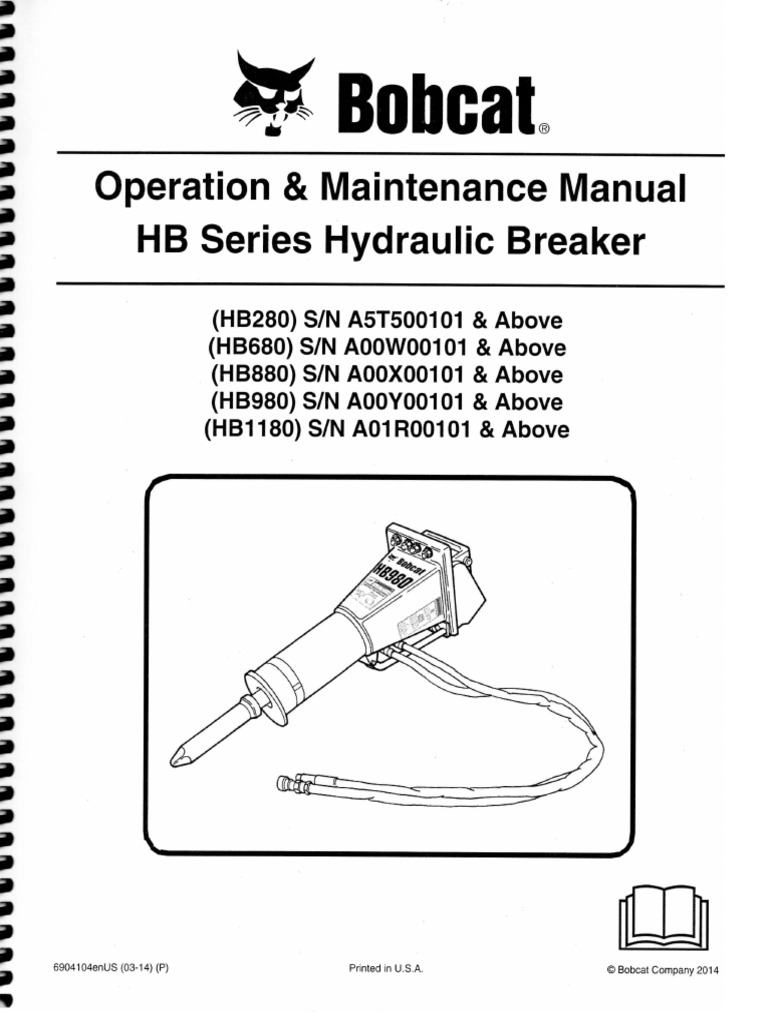 Operation & Maintenance Manual HB Series Hydraulic Breaker | Loader  (Equipment) | Nature