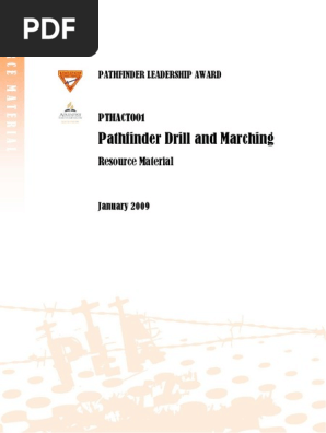 Pathfinder Drill And Marching Resource Material Jan 09 Pdf Flag Foot