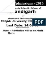 Chandigarh: Last Date: 14.06.16