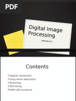 Digital Image Processing: Lecture # 2