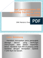 Akibat Penginstalan OS Terhadap Harddisk Yang Berlebihan: Akhmad Sidik SMK Manba'ul Ihsan Al-Baedlowi