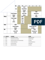 TESL 2016 5 Semester: Day/time 8-9 9-10 10-11 11-12 12-1 1-2 2-3 3-4 4-5 5-6 Monday