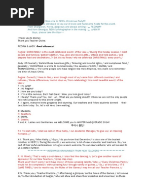 Christmas Hosting Script(MC)